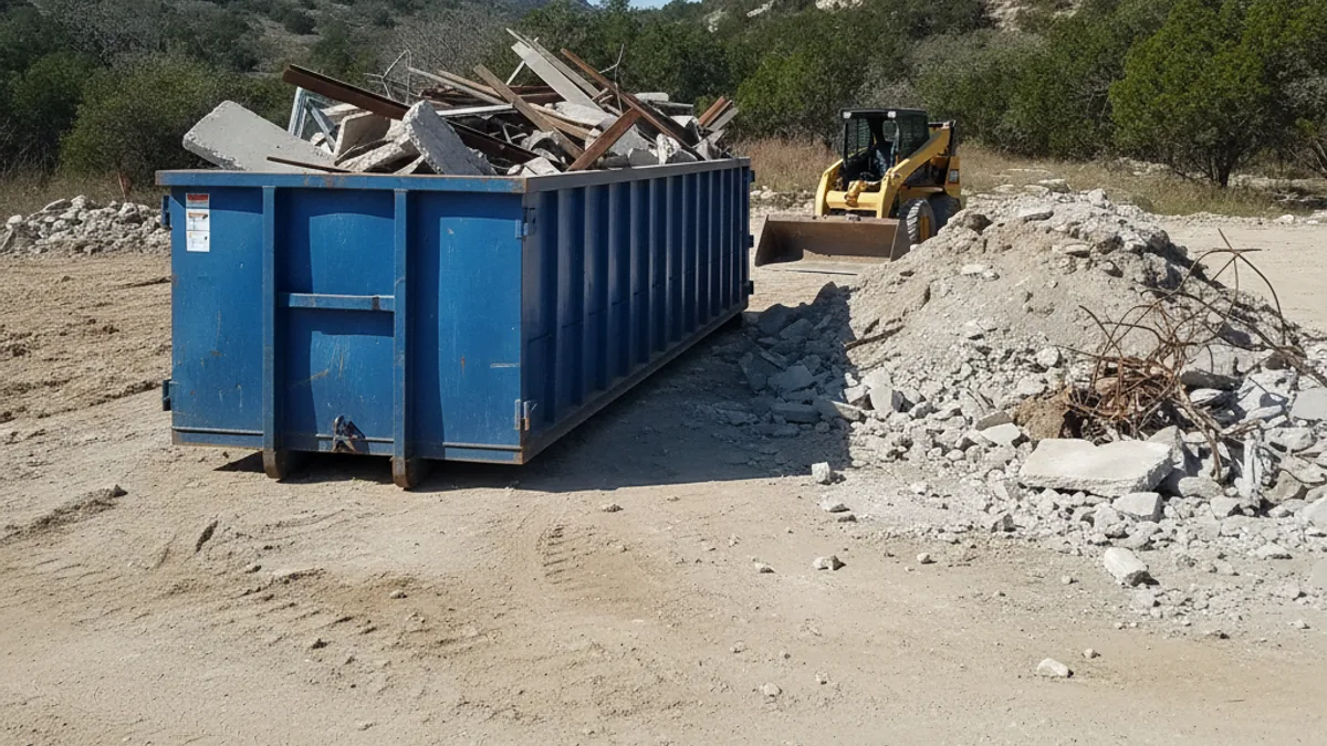 40 Yard Roll-Off Dumpster in Canyon Lake, TX
